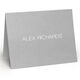 Modern Large Name Folded Shimmer Note Cards Image 1 of 2